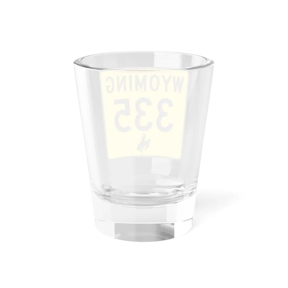 WY-335 (Wyoming) (Road Sign) Shot Glass 1.5oz - Go Mug Yourself