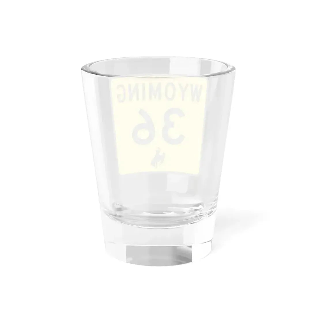 WY-36 (Wyoming) (Road Sign) Shot Glass 1.5oz - Go Mug Yourself