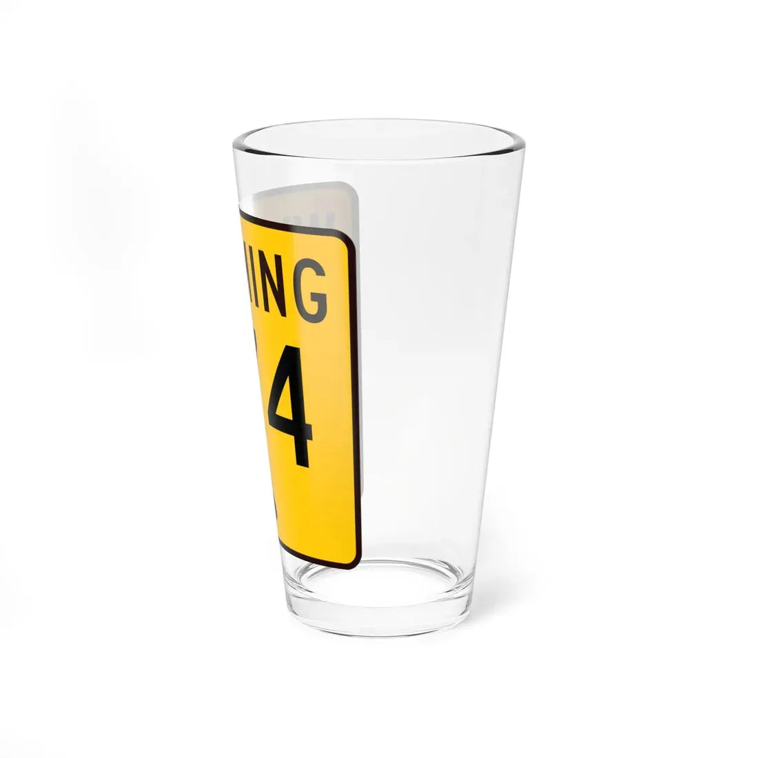 WY-374 (Wyoming) (Road Sign) Pint Glass 16oz - Go Mug Yourself