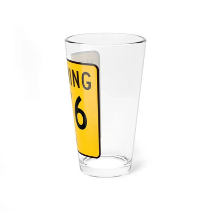 WY-376 (Wyoming) (Road Sign) Pint Glss 16oz - Go Mug Yourself
