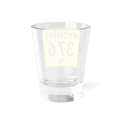 WY-376 (Wyoming) (Road Sign) Shot Glass 1.5oz - Go Mug Yourself