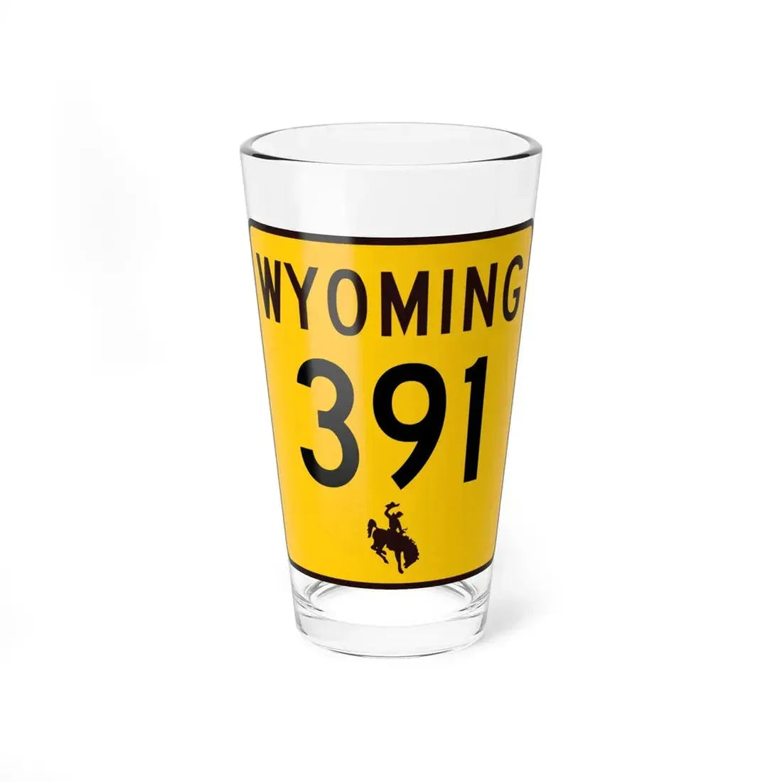 WY-391 (Wyoming) (Road Sign) Pint Glss 16oz 16oz - Go Mug Yourself