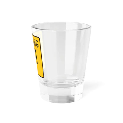 WY-411 (Wyoming) (Road Sign) Shot Glass 1.5oz - Go Mug Yourself