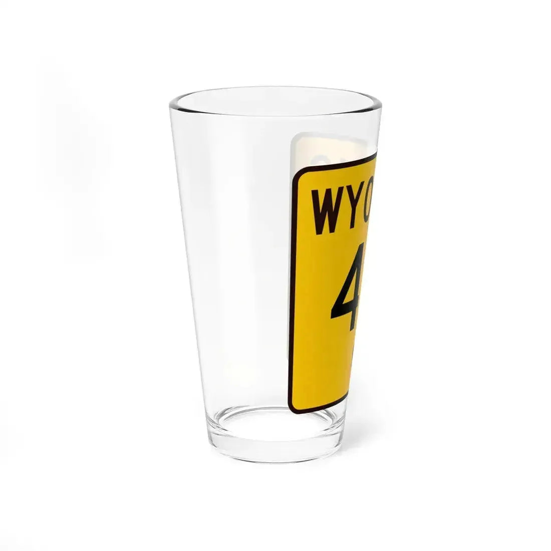 WY-413 (Wyoming) (Road Sign) Pint Glass 16oz - Go Mug Yourself