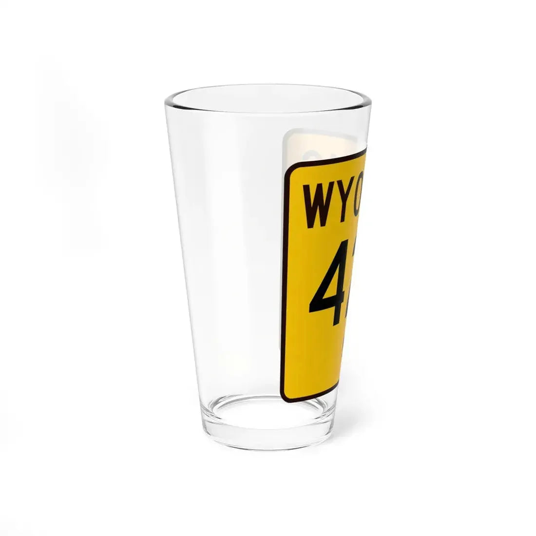 WY-420 (Wyoming) (Road Sign) Pint Glss 16oz - Go Mug Yourself