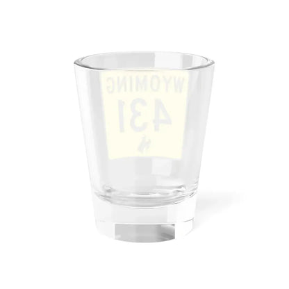 WY-431 (Wyoming) (Road Sign) Shot Glass 1.5oz - Go Mug Yourself