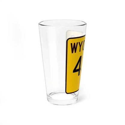 WY-433 (Wyoming) (Road Sign) Pint Glass 16oz - Go Mug Yourself
