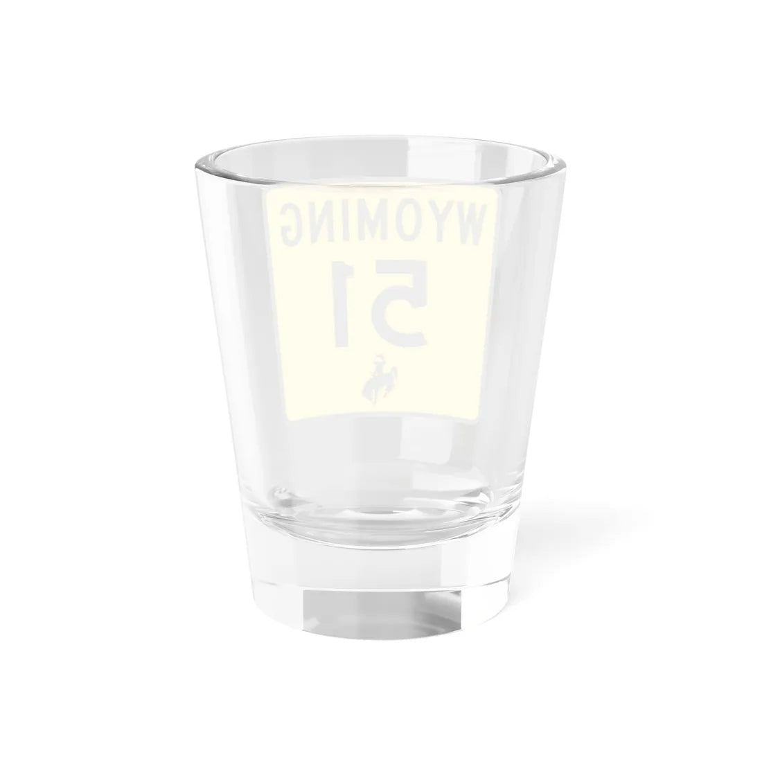 WY-51 (Wyoming) (Road Sign) Shot Glass 1.5oz - Go Mug Yourself