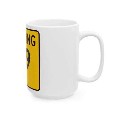 WY-59 (Wyoming) (Road Sign) White Coffee Mug - Go Mug Yourself