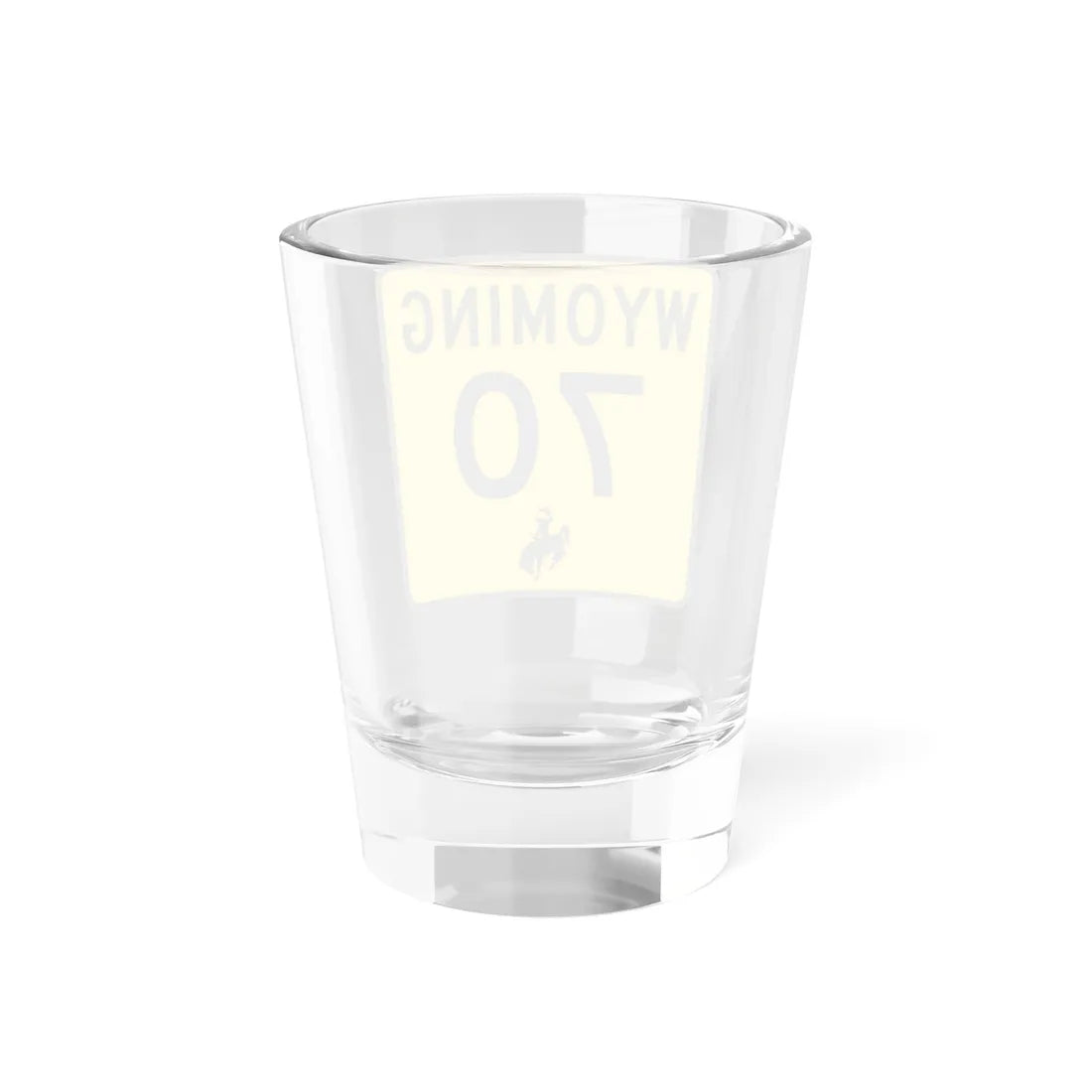 WY-70 (Wyoming) (Road Sign) Shot Glass 1.5oz - Go Mug Yourself