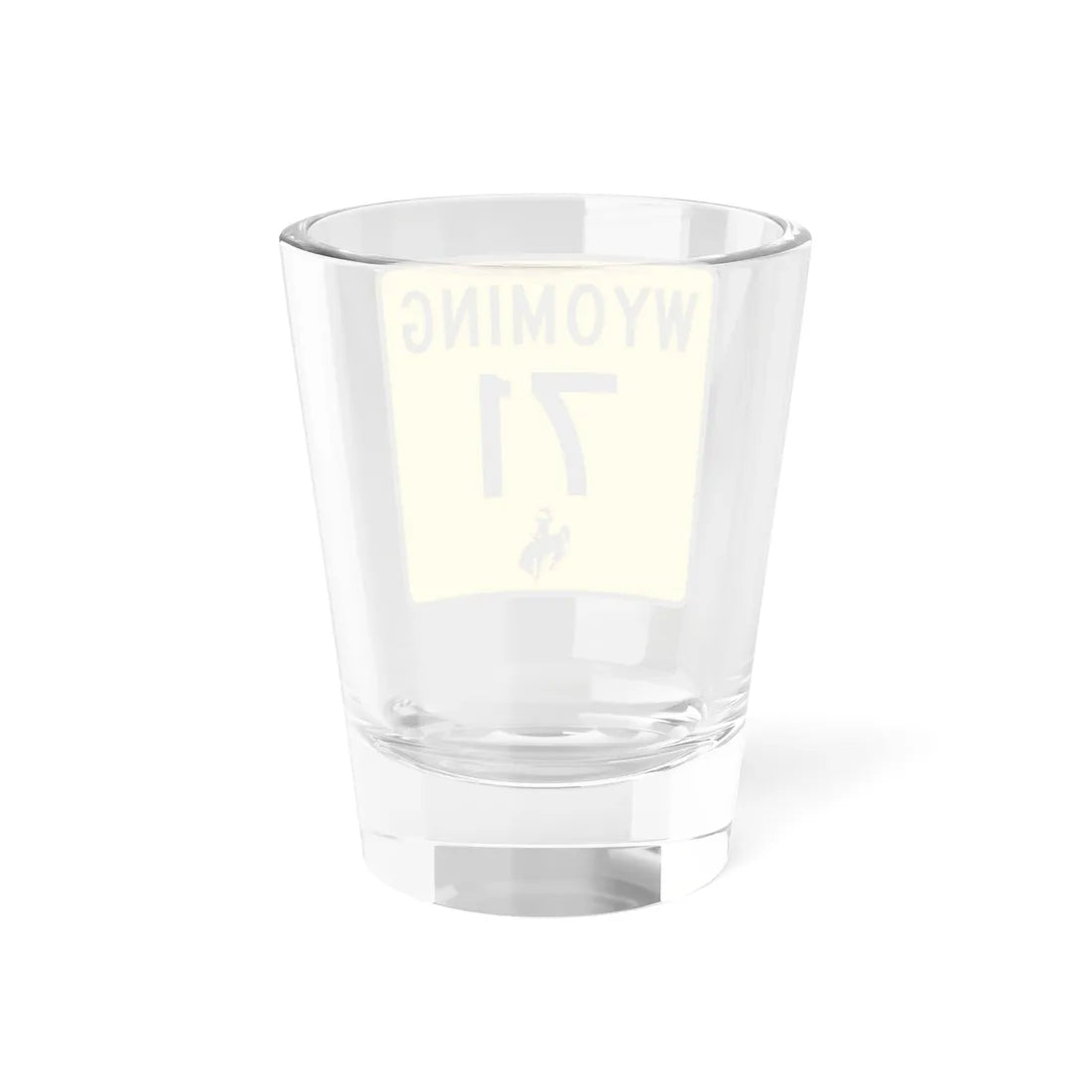 WY-71 (Wyoming) (Road Sign) Shot Glass 1.5oz - Go Mug Yourself