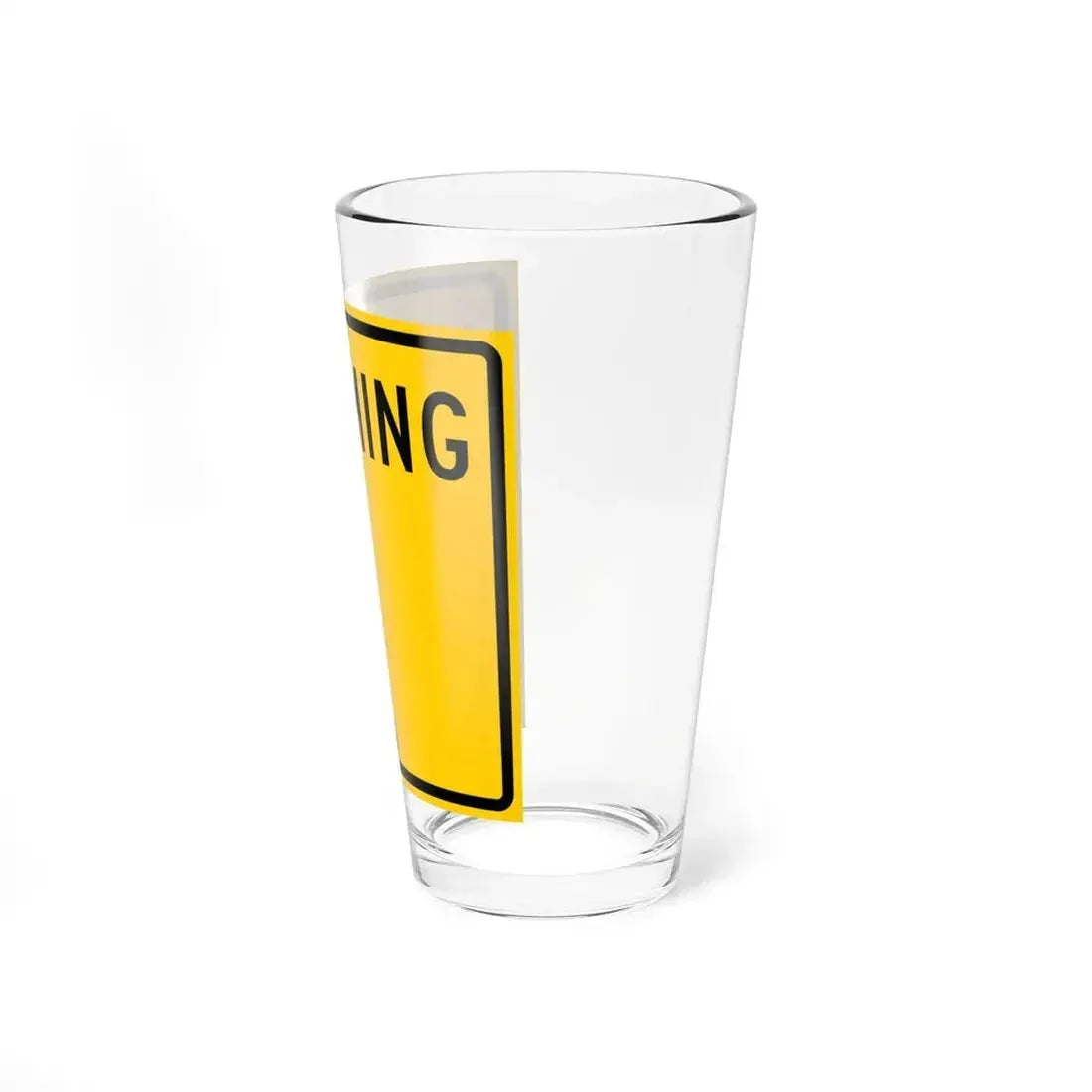 WY-blank (Wyoming) (Road Sign) Pint Glass 16oz - Go Mug Yourself