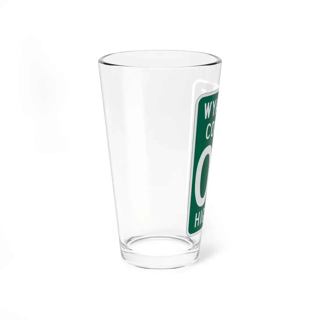 Wyandot County OH template (Ohio) (Road Sign) Pint Glass 16oz - Go Mug Yourself