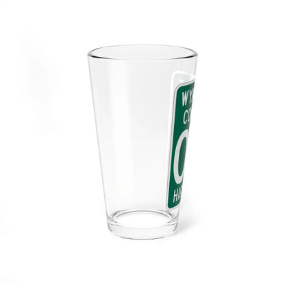 Wyandot County OH template (Ohio) (Road Sign) Pint Glass 16oz - Go Mug Yourself
