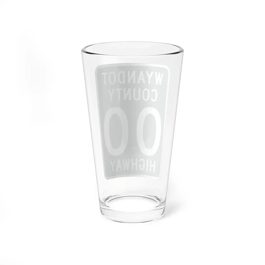 Wyandot County OH template (Ohio) (Road Sign) Pint Glass 16oz - Go Mug Yourself