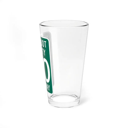 Wyandot County OH template (Ohio) (Road Sign) Pint Glass 16oz - Go Mug Yourself