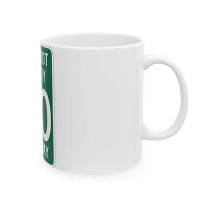 Wyandot County OH template (Ohio) (Road Sign) White Coffee Mug - Go Mug Yourself