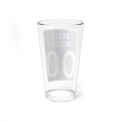 Wyandot County Ohio state route shield template (Ohio) (Road Sign) Pint Glass 16oz - Go Mug Yourself