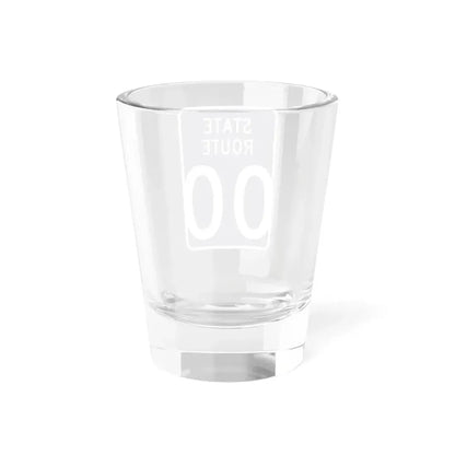 Wyandot County Ohio state route shield template (Ohio) (Road Sign) Shot Glass 1.5oz - Go Mug Yourself