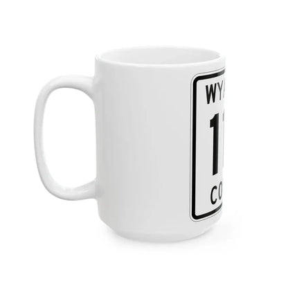 Wyandot County Route 119 OH (Ohio) (Road Sign) White Coffee Mug - Go Mug Yourself