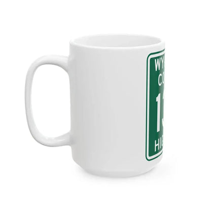 Wyandot County Route 130 OH (Ohio) (Road Sign) White Coffee Mug - Go Mug Yourself