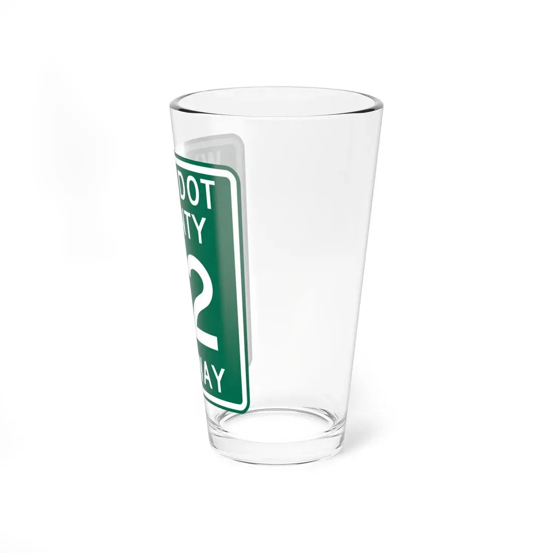 Wyandot County Route 62 OH (Ohio) (Road Sign) Pint Glass 16oz - Go Mug Yourself