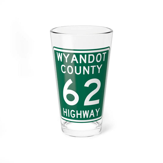 Wyandot County Route 62 OH (Ohio) (Road Sign) Pint Glss 16oz 16oz - Go Mug Yourself
