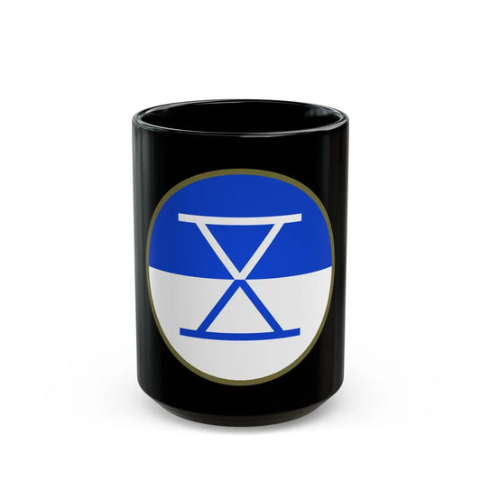 X Corps (U.S. Army) Black Coffee Mug-15oz-Go Mug Yourself