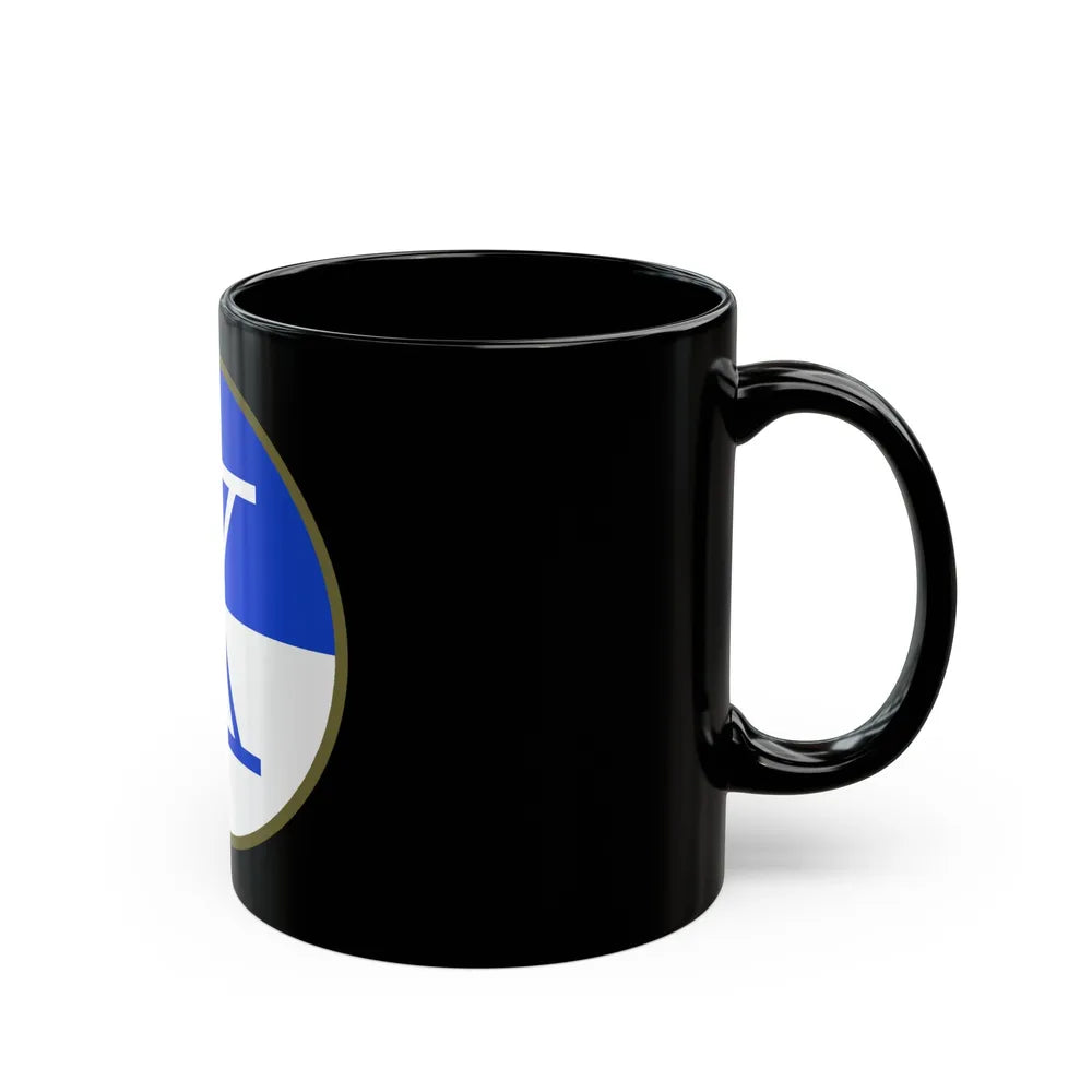 X Corps (U.S. Army) Black Coffee Mug-Go Mug Yourself