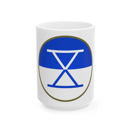 X Corps (U.S. Army) White Coffee Mug-15oz-Go Mug Yourself