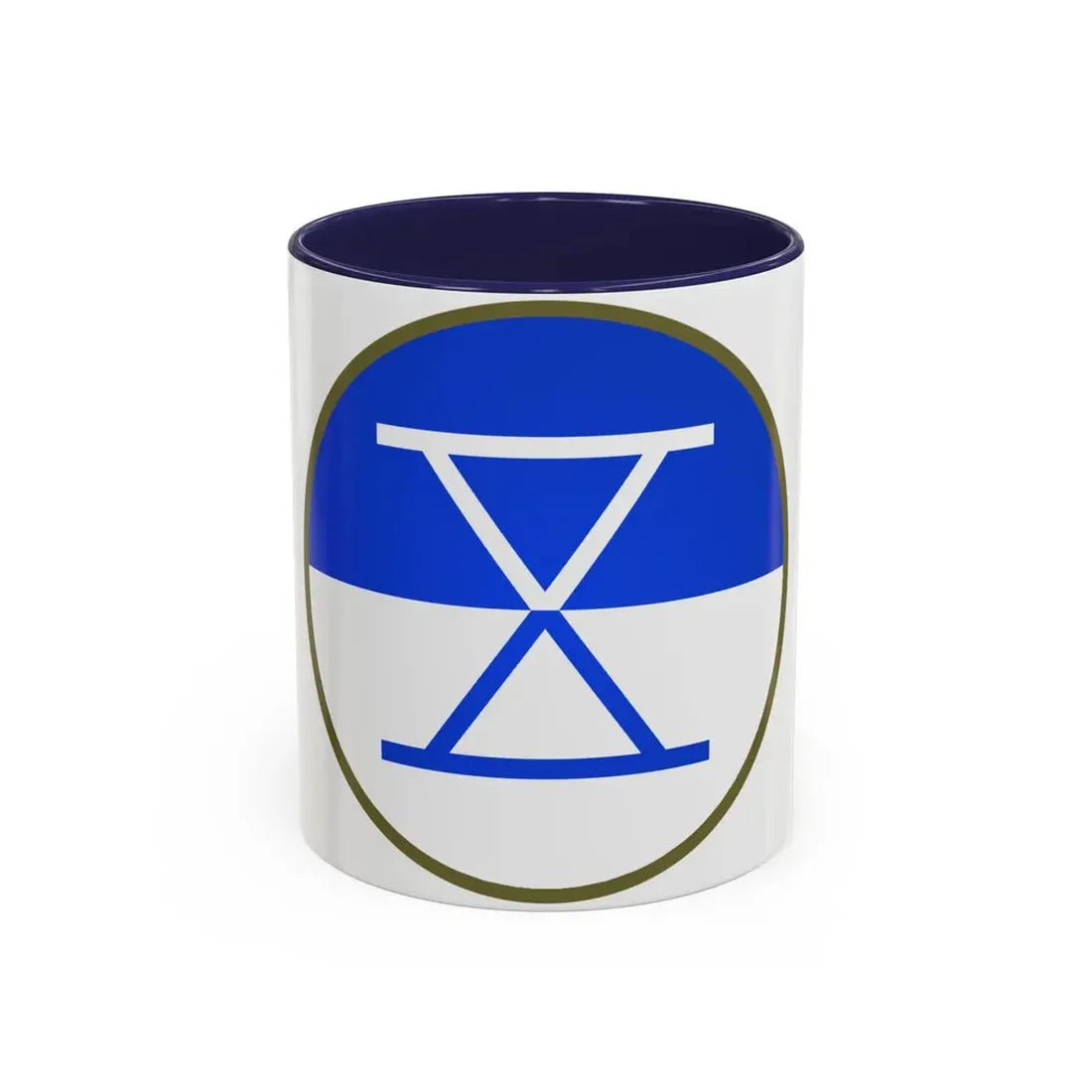 X Corps (U.S. Army) Accent Coffee Mug 11oz Navy - Go Mug Yourself