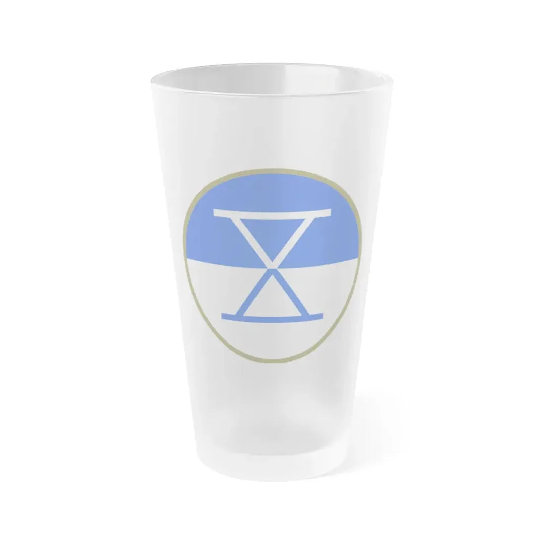 X Corps (U.S. Army) Frosted Pint Glass 16oz Default Title - Go Mug Yourself