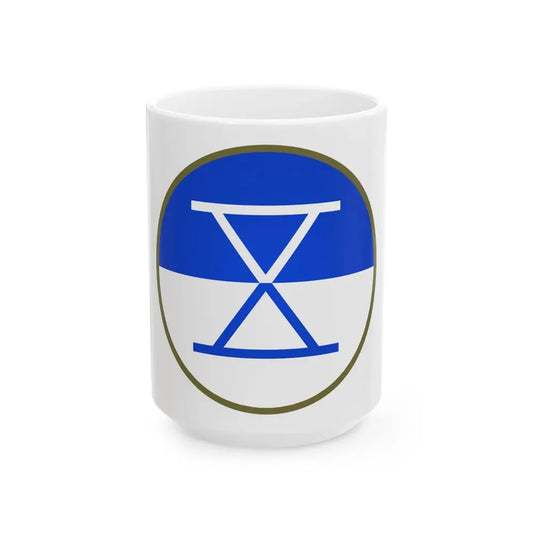 X Corps (U.S. Army) White Coffee Mug 15oz - Go Mug Yourself