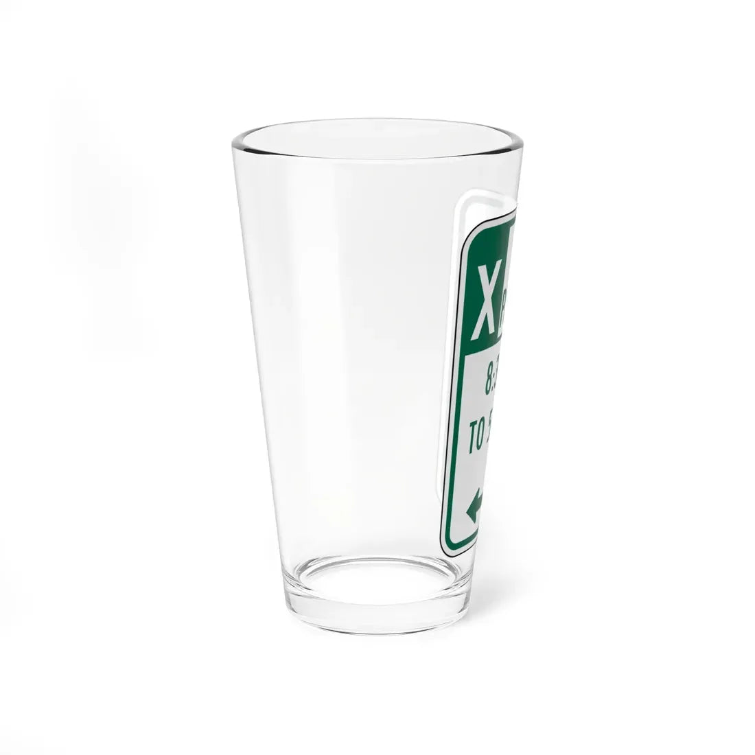 X PARKING 830 AM 10 530 PM eG Delaware R7-108-DE (Delaware) (Road Sign) Pint Glass 16oz - Go Mug Yourself