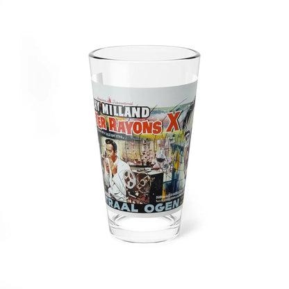 X - THE MAN WITH THE X - RAY EYES (BELGIAN) 1963 Movie Poster - Pint Glass 16oz-16oz-Go Mug Yourself