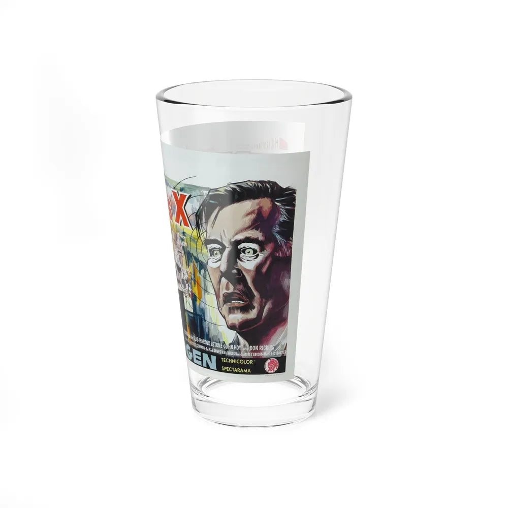 X - THE MAN WITH THE X - RAY EYES (BELGIAN) 1963 Movie Poster - Pint Glass 16oz-Go Mug Yourself