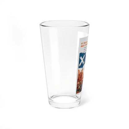 X - THE UNKNOWN 1956 Movie Poster - Pint Glass 16oz-Go Mug Yourself