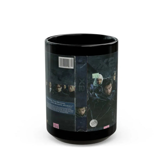 X2 XMEN UNITED (VHS COVER) - Black Coffee Mug 15oz - Go Mug Yourself