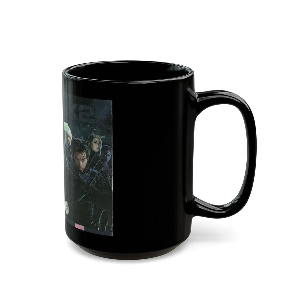 X2 XMEN UNITED (VHS COVER) - Black Coffee Mug-Go Mug Yourself