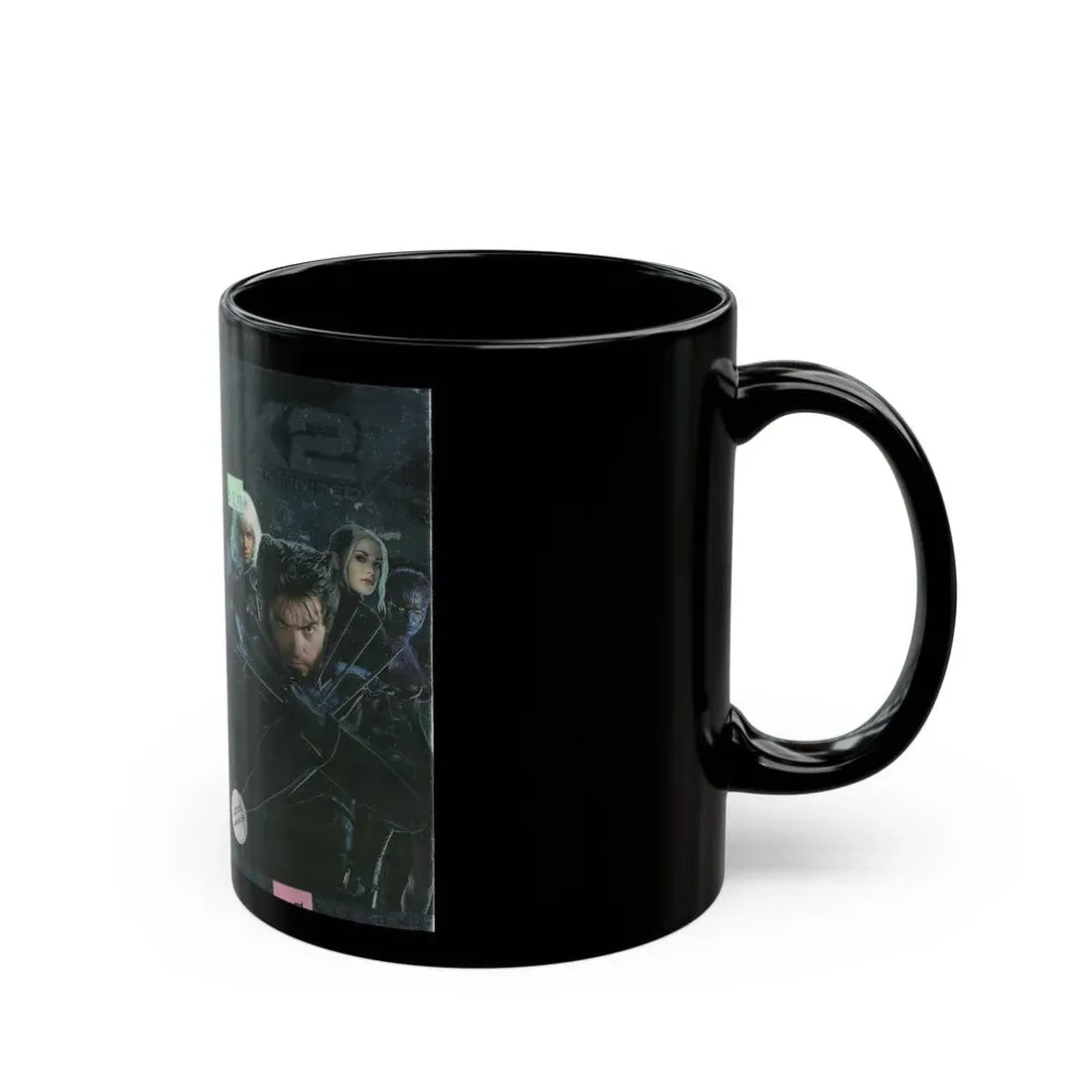 X2 XMEN UNITED (VHS COVER) - Black Coffee Mug - Go Mug Yourself