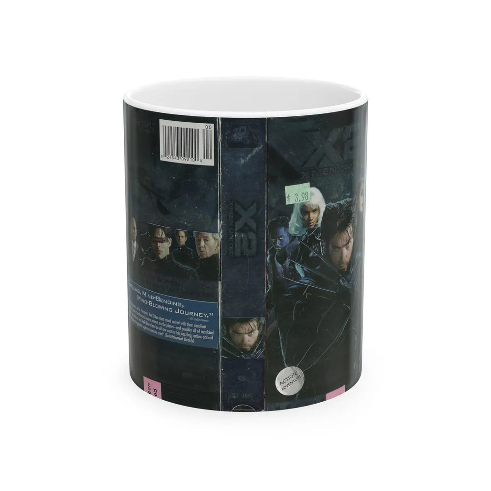 X2 XMEN UNITED (VHS COVER) - White Coffee Mug-11oz-Go Mug Yourself