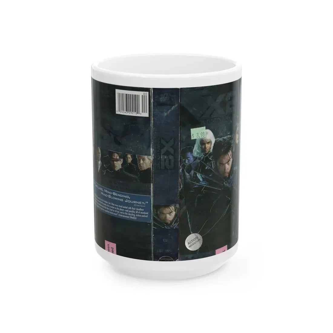 X2 XMEN UNITED (VHS COVER) - White Coffee Mug 15oz - Go Mug Yourself