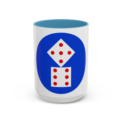XI Corps (U.S. Army) Accent Coffee Mug 15oz Light Blue - Go Mug Yourself
