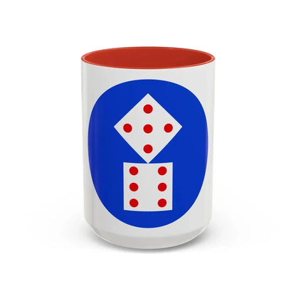 XI Corps (U.S. Army) Accent Coffee Mug 15oz Red - Go Mug Yourself
