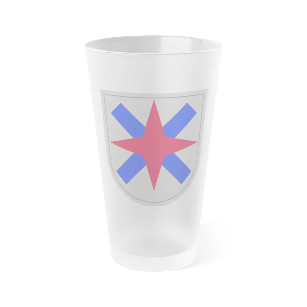 XIV Corps (U.S. Army) Frosted Pint Glass 16oz-Go Mug Yourself