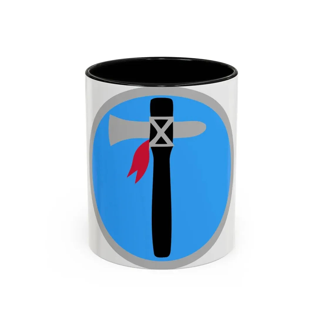 XIX Corps 1 (U.S. Army) Accent Coffee Mug 11oz Black - Go Mug Yourself