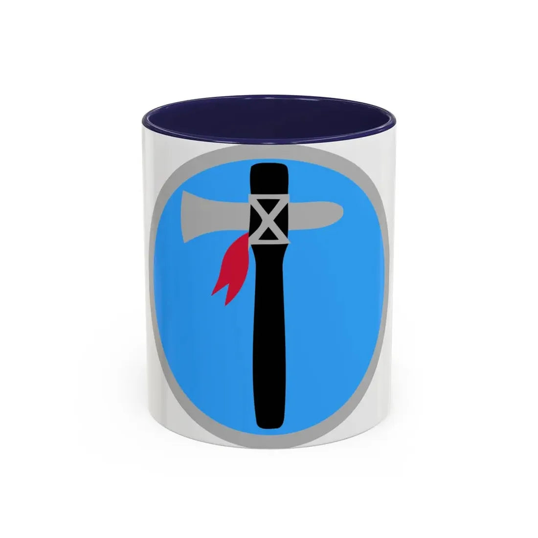 XIX Corps 1 (U.S. Army) Accent Coffee Mug 11oz Navy - Go Mug Yourself