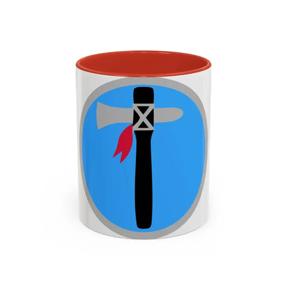 XIX Corps 1 (U.S. Army) Accent Coffee Mug 11oz Red - Go Mug Yourself