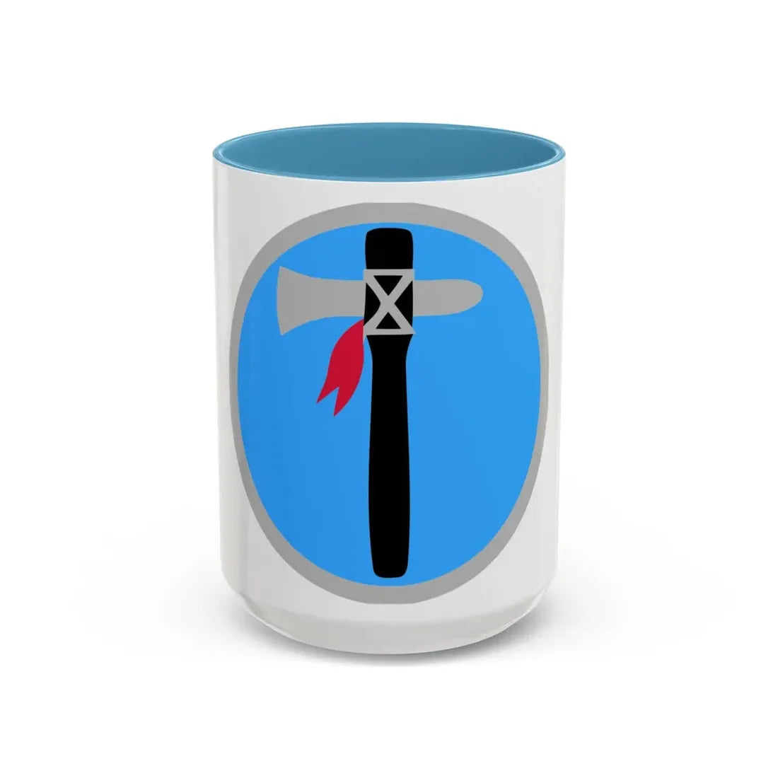 XIX Corps 1 (U.S. Army) Accent Coffee Mug 15oz Light Blue - Go Mug Yourself