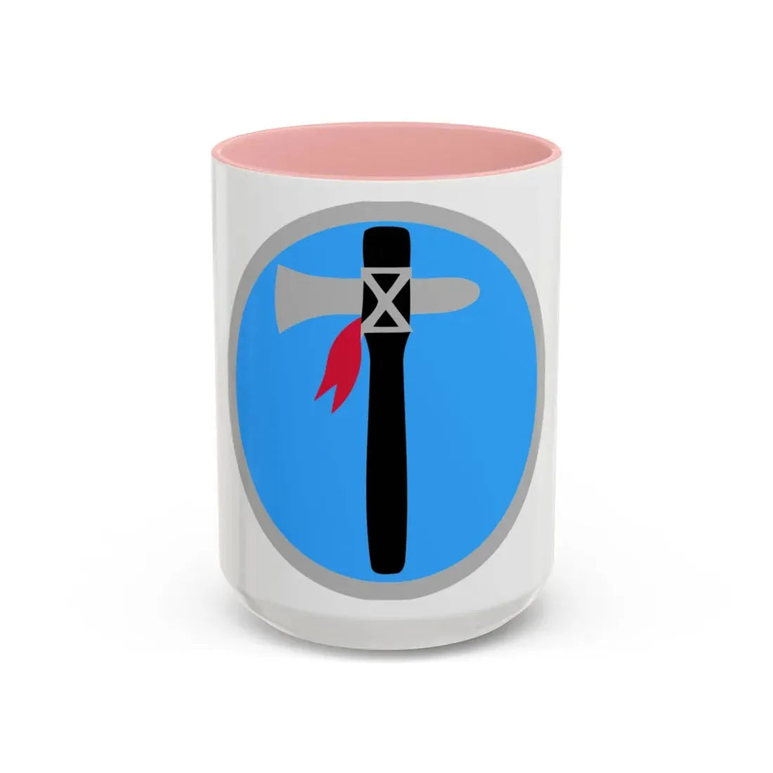 XIX Corps 1 (U.S. Army) Accent Coffee Mug 15oz Pink - Go Mug Yourself